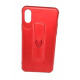 Silicone Case Motomo With Finger Ring For Apple Iphone X (5.5 ) Red